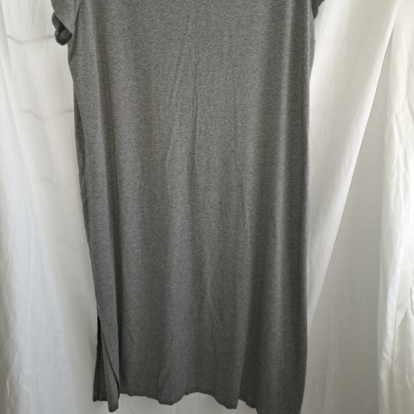 Old Navy, XXL, Heather Grey, Dress, Maxi, Soft Material, Side Slits - Picture 2 of 9
